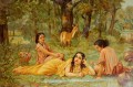 Ciervos y indios Shakuntala Raja Ravi Varma
